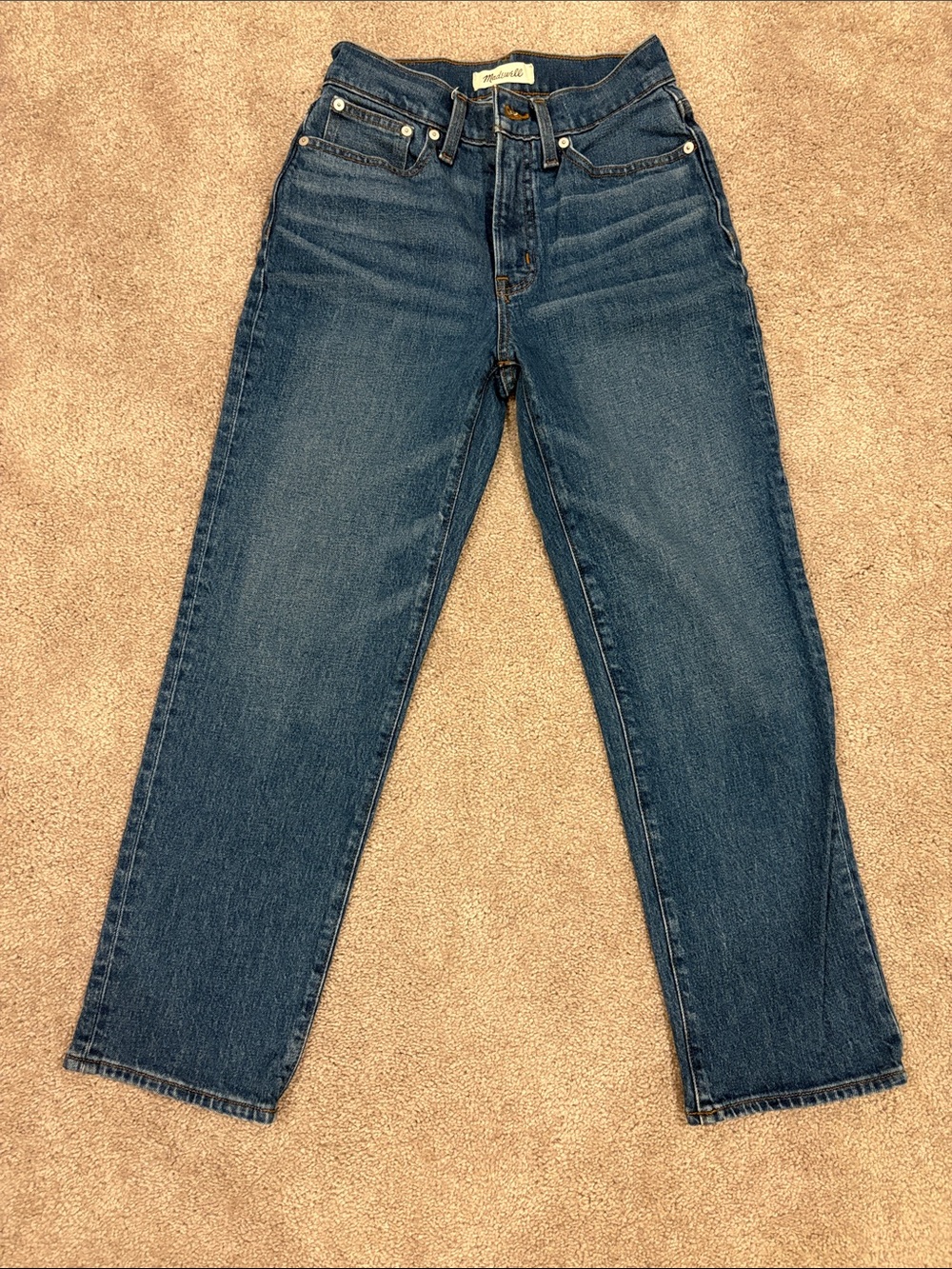 Madewell Blue Vintage Straight Jeans